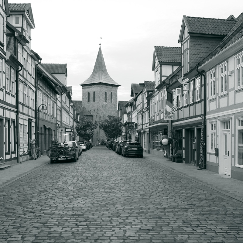 Bild: Kirchturm der evangelischen Kirche, Lüchow (Wendland)