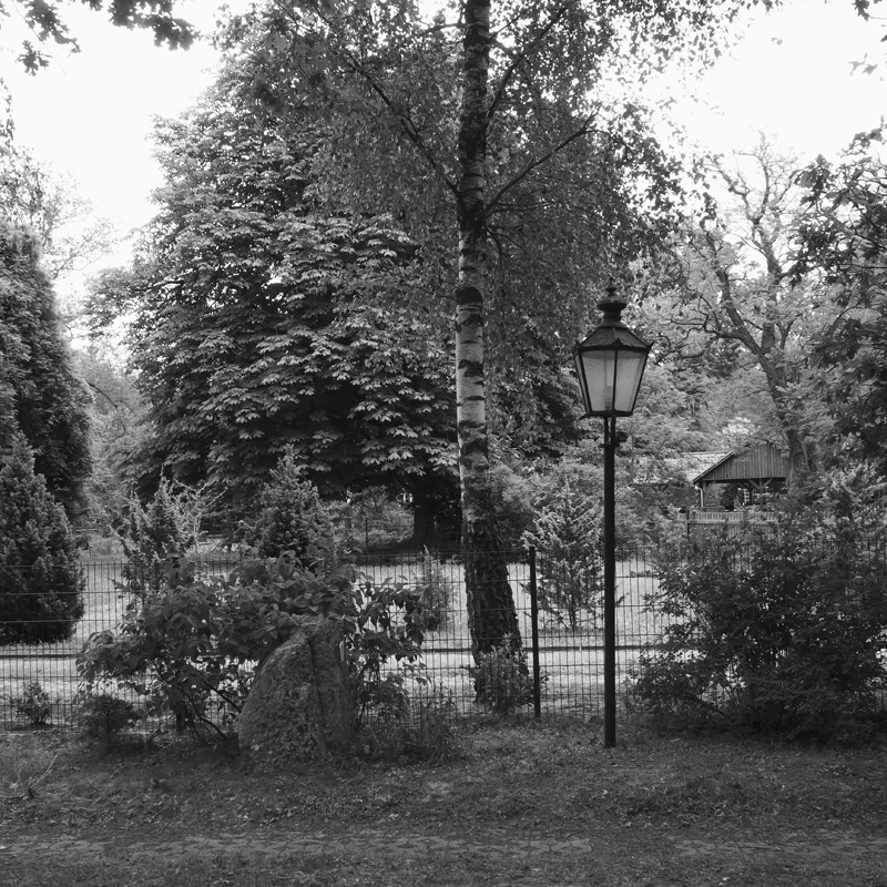 Bild: Straßenlaterne im Garten