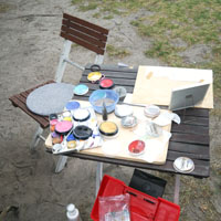 Bild: Platz zum Kinderschminken, Kulturelle Landpartie, Wendland