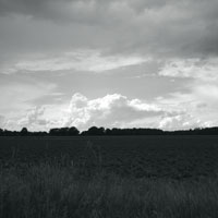 Bild: Feld, Wald und Wolken bei Lüchow (Wendland)