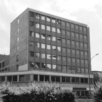 Bild: Fassadengestaltung mit dem Bild von Kurt Piehl, Edelweißpirat, Geschwister-Scholl-Straße, Dortmund