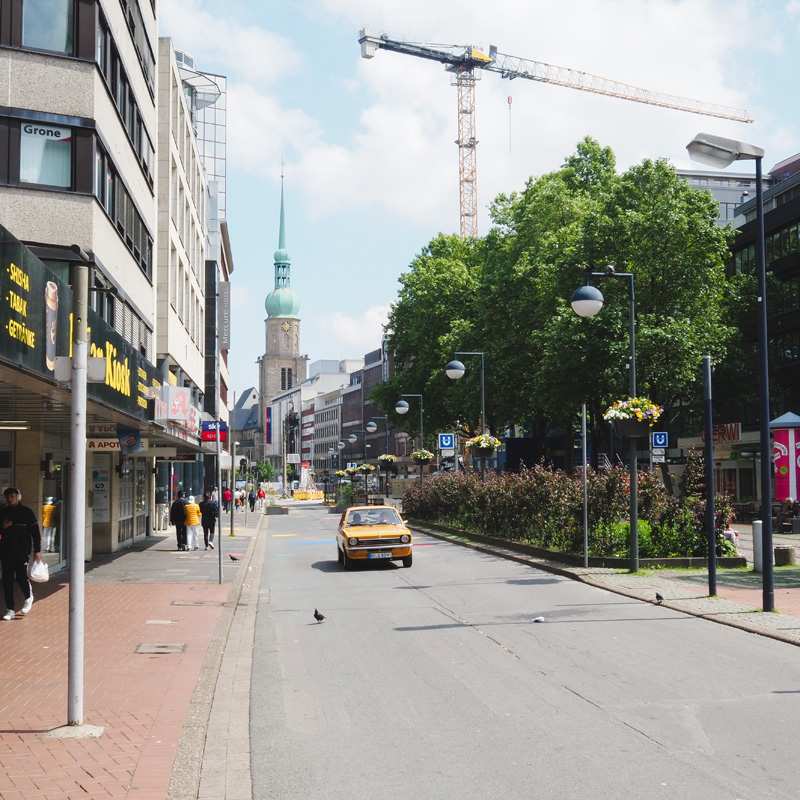 Bild: Kampstraße mit Blick auf Sankt Reinoldi, Dortmund