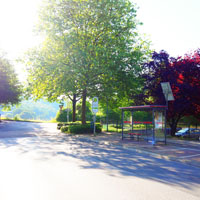 Bild: Bushaltestelle, Westende