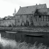 Bild: zwei Kähne auf der Jeetzel, Lüchow (Wendland)