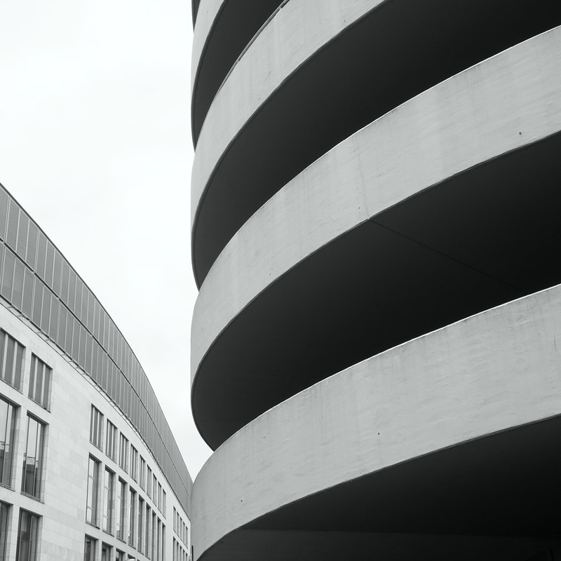 Bild: Parkhausauffahrt und Fassade, Dortmund