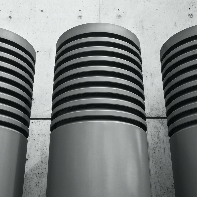 Bild: Lüftungsrohre, TU Dortmund