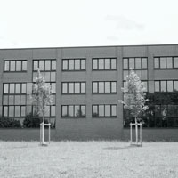 Bild: Gebäude und Bäume, Campus Nord, TU Dortmund