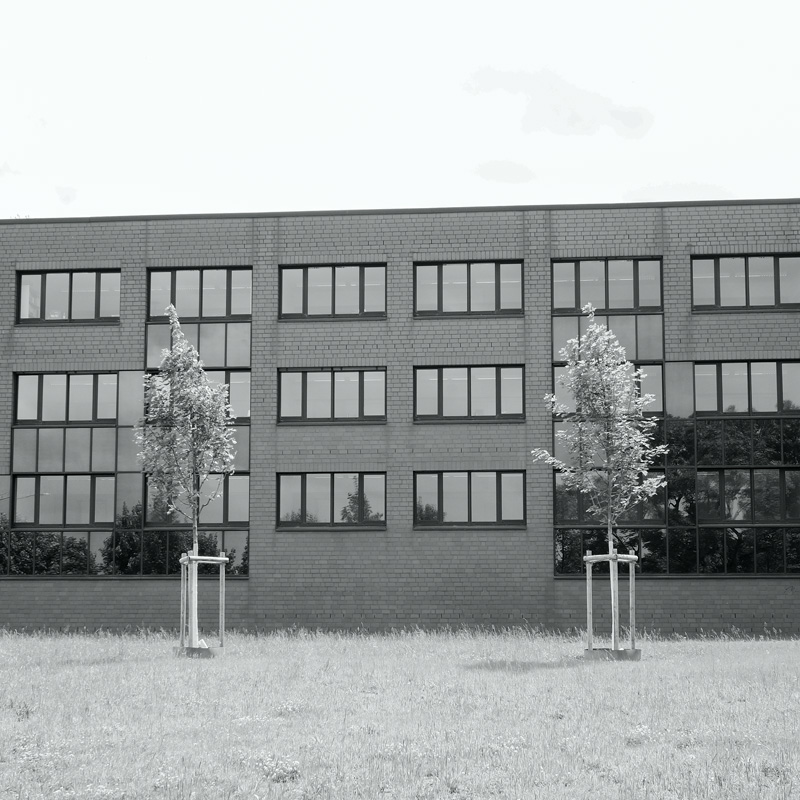 Bild: Gebäude und Bäume, Campus Nord, TU Dortmund